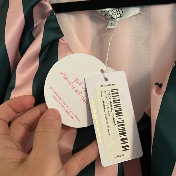 NWT CROSBY by Mollie Burch x Venita Aspen Collection  "ANNA JULIA DRESS" Holiday - Picture 5 of 8